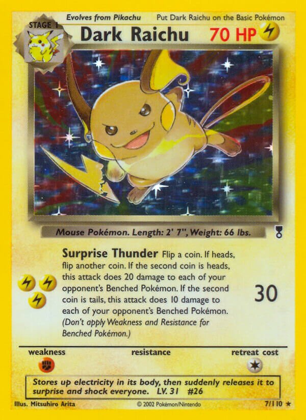 Dark Raichu 007/110 — Legendary Collection (English Pokémon TCG card)