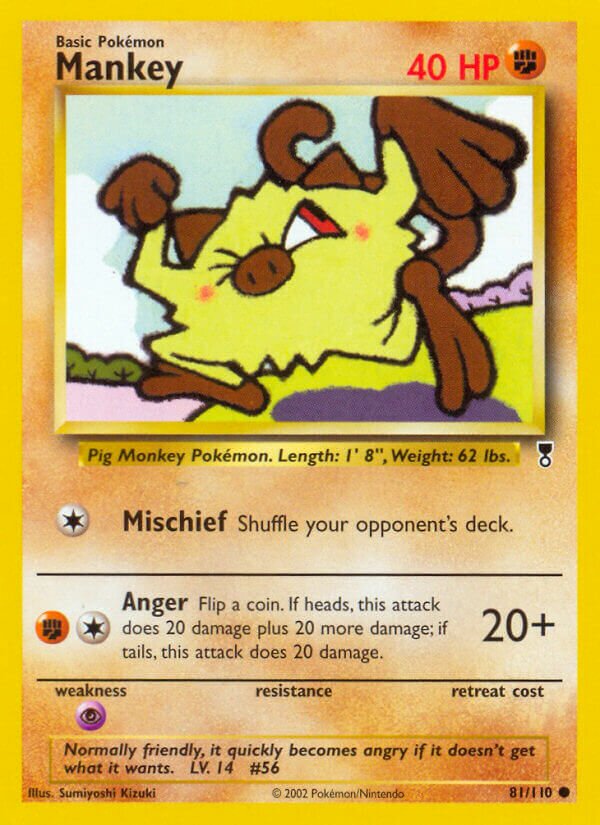 Mankey 081/110 — Legendary Collection (English Pokémon TCG card)