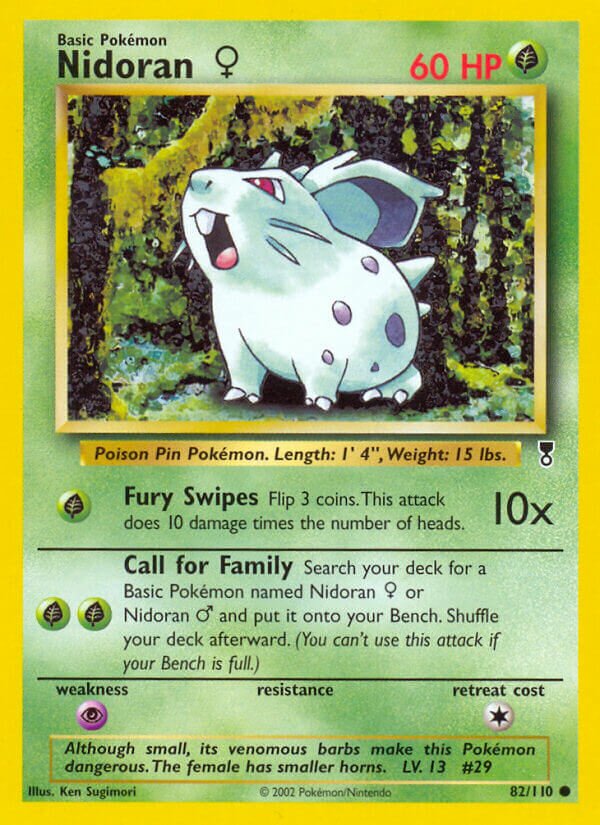 Nidoran ♀ 082/110 — Legendary Collection (English Pokémon TCG card)
