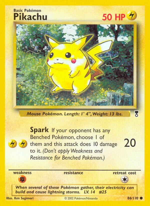 Pikachu 086/110 — Legendary Collection (English Pokémon TCG card)