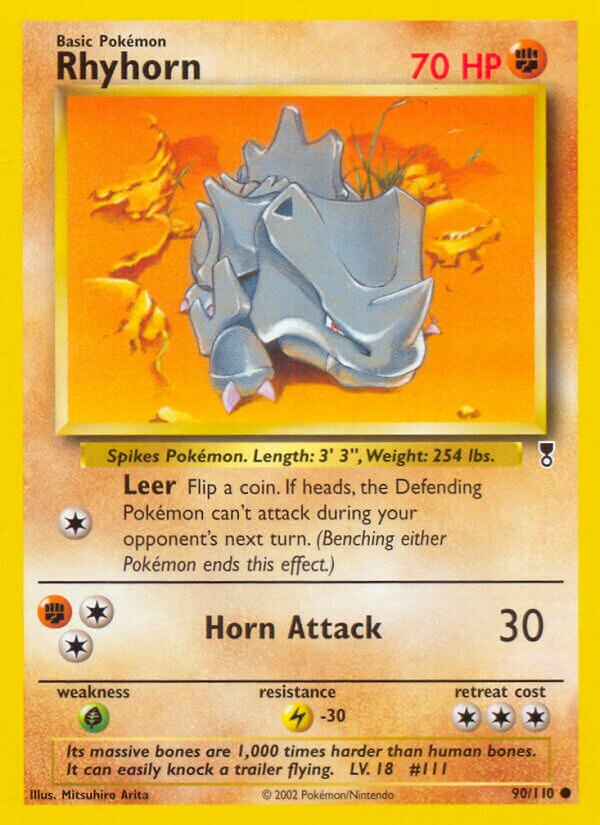 Rhyhorn 090/110 — Legendary Collection (English Pokémon TCG card)