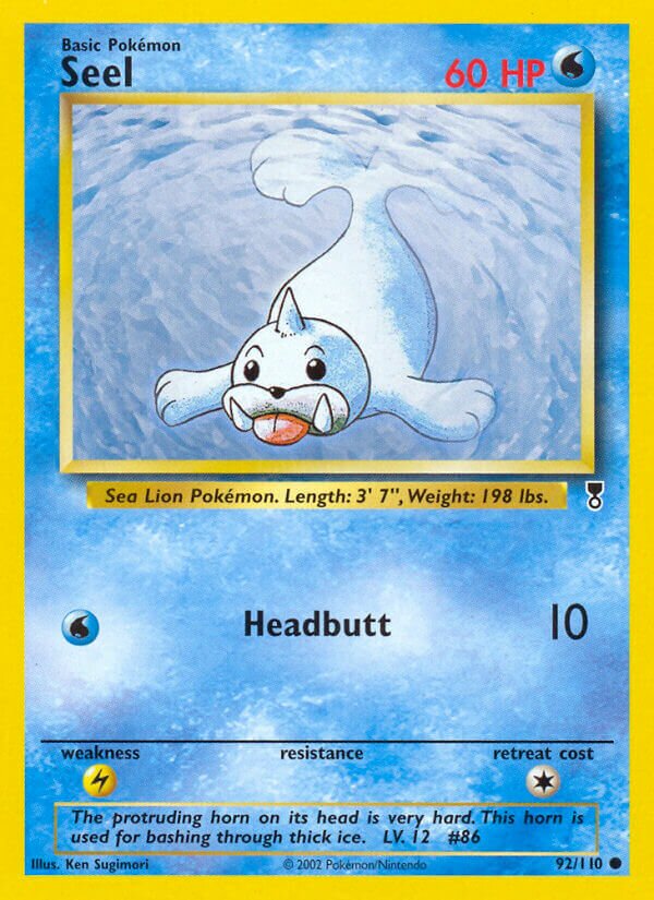 Seel 092/110 — Legendary Collection (English Pokémon TCG card)