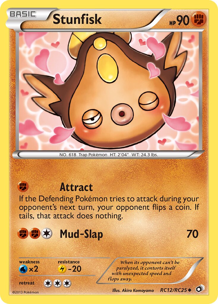 Stunfisk 012 — Legendary Treasures (Radiant Collection) (English Pokémon TCG card)