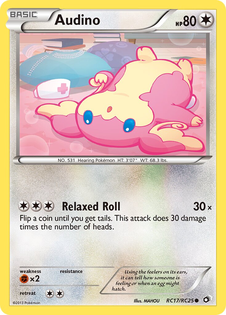 Audino 017 — Legendary Treasures (Radiant Collection) (English Pokémon TCG card)