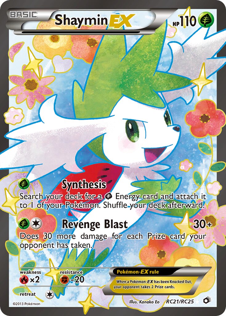 Shaymin-EX 021 — Legendary Treasures (Radiant Collection) (English Pokémon TCG card)