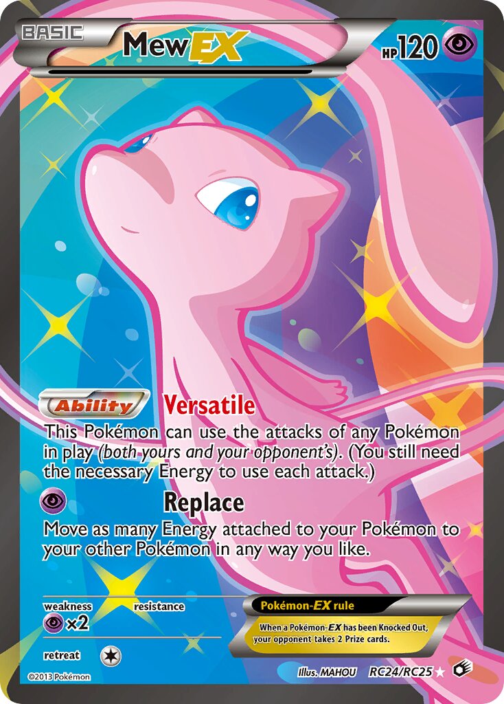 Mew-EX 024 — Legendary Treasures (Radiant Collection) (English Pokémon TCG card)