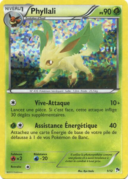 Leafeon 001/12 — Collezione McDonald's 2013 (Italian Pokémon TCG card)