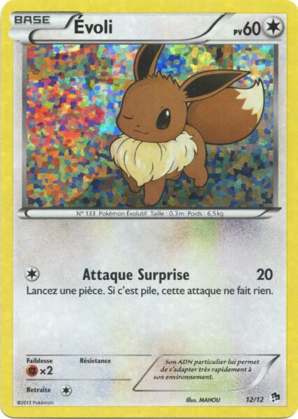Eevee 012/12 — Collezione McDonald's 2013 (Italian Pokémon TCG card)