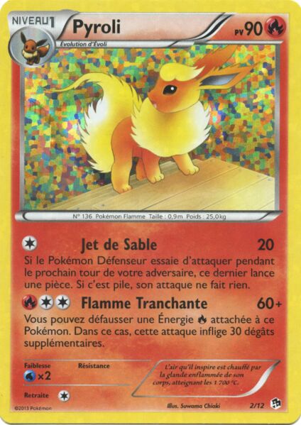 Flareon 002/12 — Collezione McDonald's 2013 (Italian Pokémon TCG card)