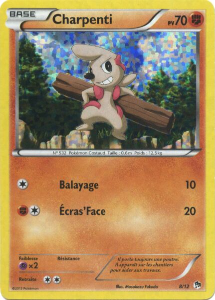 Timburr 008/12 — Collezione McDonald's 2013 (Italian Pokémon TCG card)