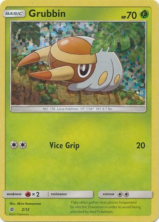 Grubbin 002/12 — Collezione McDonald's 2017 (Italian Pokémon TCG card)