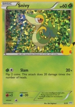 Snivy 005/25 — McDonald's 25th Anniversary (2021): Additionals (English Pokémon TCG card)