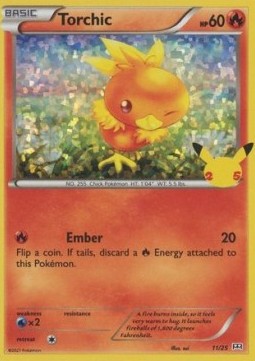 Torchic 011/25 — McDonald's 25th Anniversary (2021): Additionals (English Pokémon TCG card)