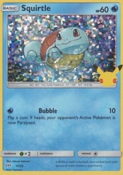 Squirtle 017/25 — McDonald's 25th Anniversary (2021): Additionals (English Pokémon TCG card)