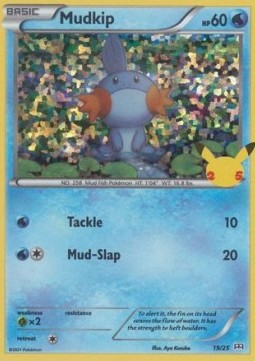 Mudkip 019/25 — McDonald's 25th Anniversary (2021): Additionals (English Pokémon TCG card)