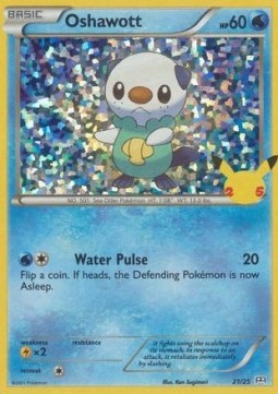 Oshawott 021/25 — McDonald's 25th Anniversary (2021): Additionals (English Pokémon TCG card)