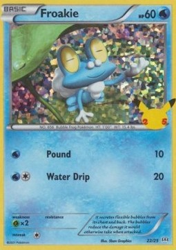 Froakie 022/25 — McDonald's 25th Anniversary (2021): Additionals (English Pokémon TCG card)