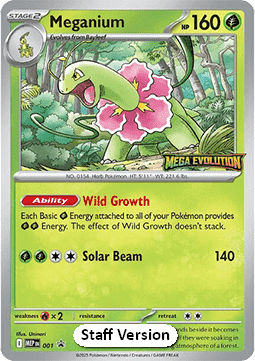 Meganium 001 — Mega Evolution Promos (English Pokémon TCG card)