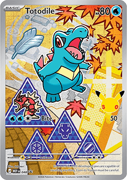 Totodile 048 — First Partner Illustration Collection Series 1 - 2 - 3 (English Pokémon TCG card)