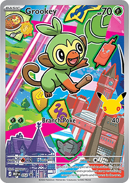 Grookey 052 — First Partner Illustration Collection Series 1 - 2 - 3 (English Pokémon TCG card)