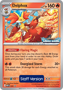 Delphox 074 — Mega Evolution Promos (English Pokémon TCG card)