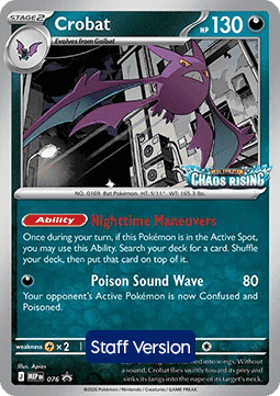 Crobat 076 — Mega Evolution Promos (English Pokémon TCG card)