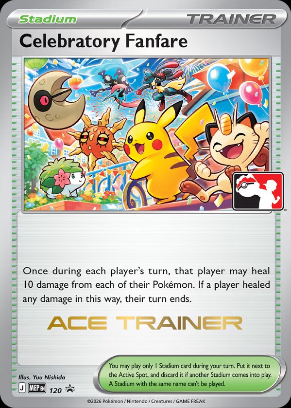 Celebratory Fanfare 120 — Mega Evolution Promos (English Pokémon TCG card)