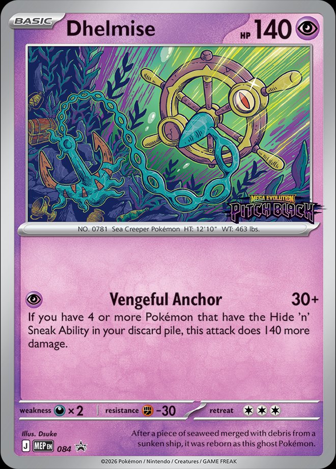 Dhelmise 84 — Mega Evolution Promos (English Pokémon TCG card)