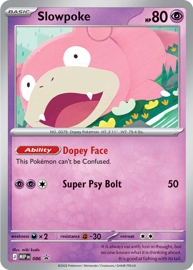 Slowpoke 86 — Mega Evolution Promos (English Pokémon TCG card)