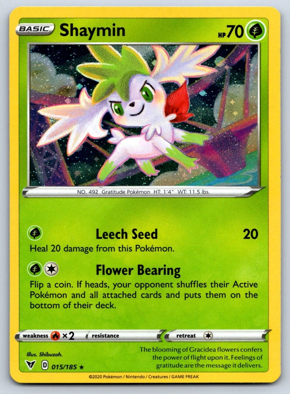 Shaymin Cosmos Holo 015/319 — Miscellaneous Promos 3 (English Pokémon TCG card)