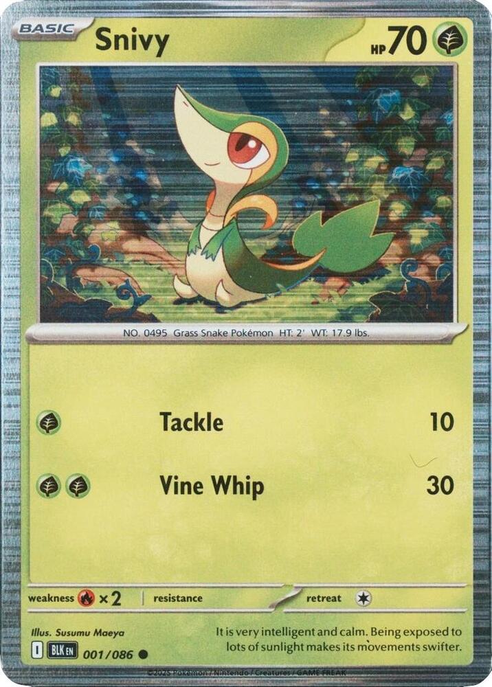 Snivy 001/086 — Miscellaneous Cards & Products (English Pokémon TCG card)