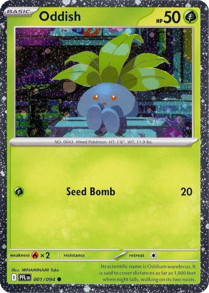 Oddish (Cosmos Holo) 001/094 — Miscellaneous Cards & Products (English Pokémon TCG card)
