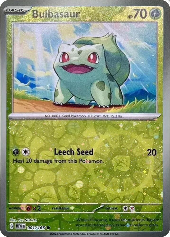 Bulbasaur 001/165 — Miscellaneous Cards & Products (English Pokémon TCG card)