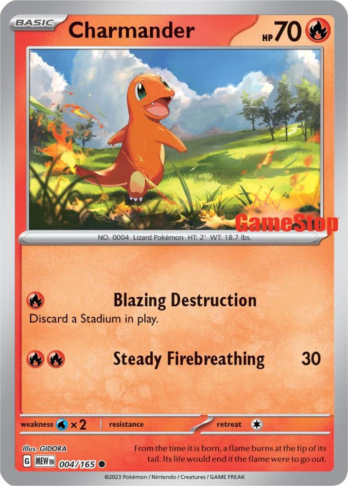Charmander 004/165 — Miscellaneous Cards & Products (English Pokémon TCG card)