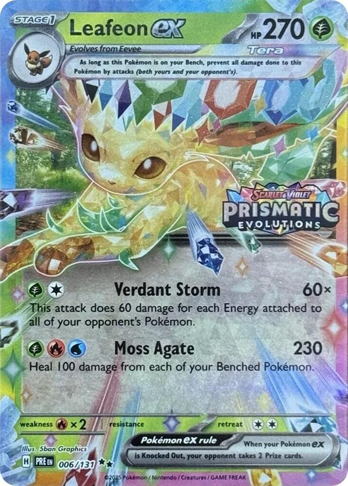 Leafeon ex 006/131 — Miscellaneous Cards & Products (English Pokémon TCG card)