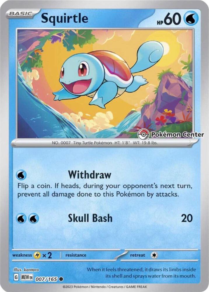 Squirtle 007/165 — Miscellaneous Cards & Products (English Pokémon TCG card)