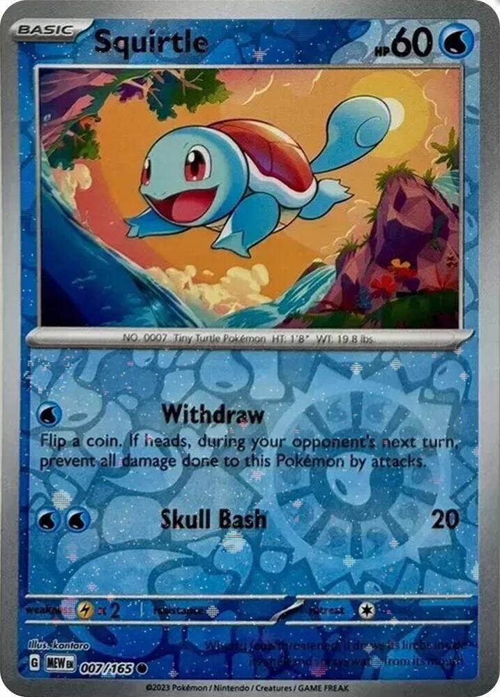 Squirtle 007/165 — Miscellaneous Cards & Products (English Pokémon TCG card)