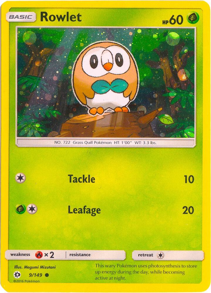 Rowlet 009/149 — Miscellaneous Cards & Products (English Pokémon TCG card)