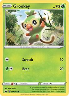 Grookey 011/202 — Miscellaneous Cards & Products (English Pokémon TCG card)