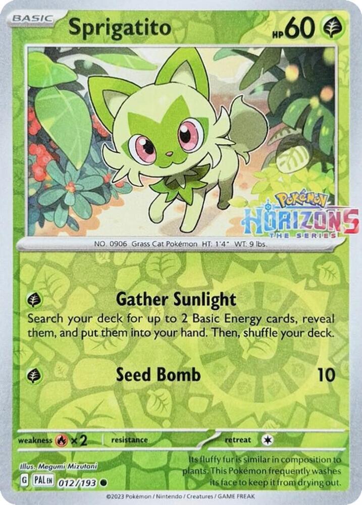 Sprigatito 012/193 — Miscellaneous Cards & Products (English Pokémon TCG card)