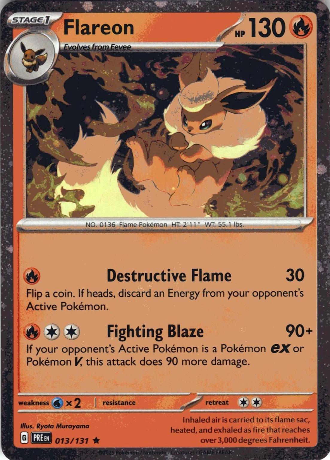 Flareon 013/131 — Miscellaneous Cards & Products (English Pokémon TCG card)