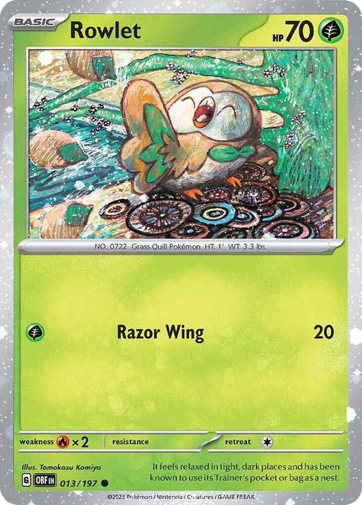 Rowlet 013/197 — Miscellaneous Cards & Products (English Pokémon TCG card)