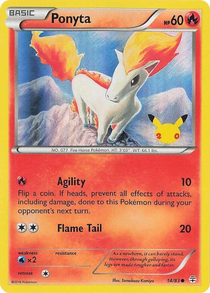 Ponyta (UK Exclusive Promo) 014/083 — Miscellaneous Cards & Products (English Pokémon TCG card)