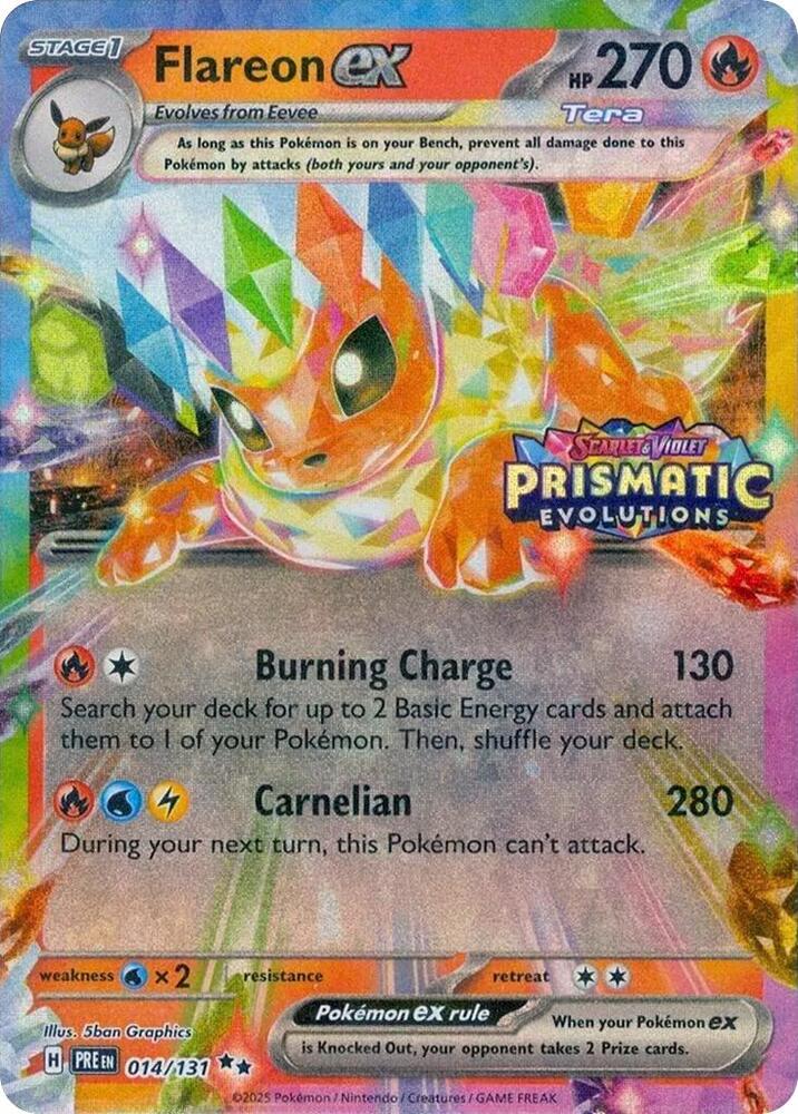 Flareon ex 014/131 — Miscellaneous Cards & Products (English Pokémon TCG card)