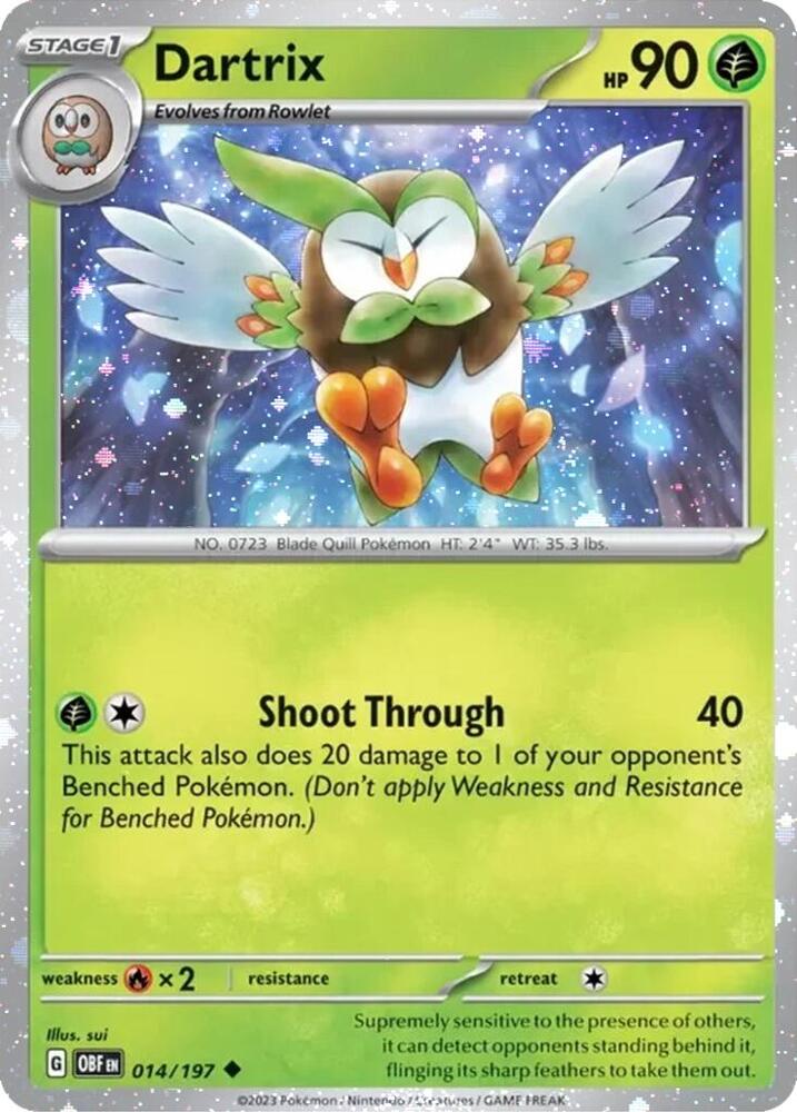 Dartrix 014/197 — Miscellaneous Cards & Products (English Pokémon TCG card)