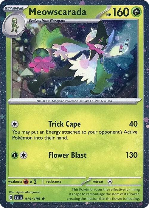 Meowscarada 015/198 — Miscellaneous Cards & Products (English Pokémon TCG card)