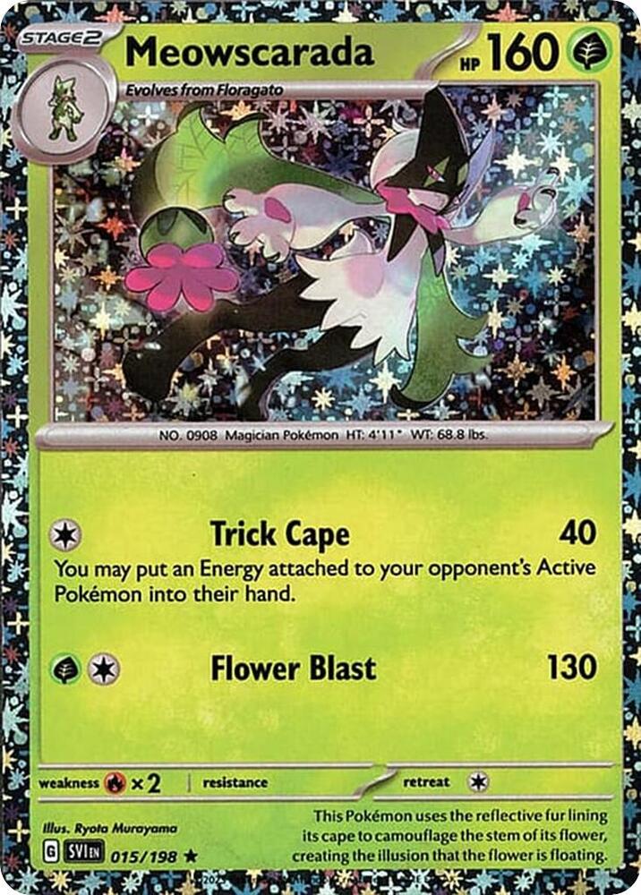 Meowscarada 015/198 — Miscellaneous Cards & Products (English Pokémon TCG card)