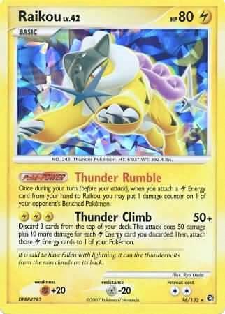 Raikou 016/132 — Miscellaneous Cards & Products (English Pokémon TCG card)