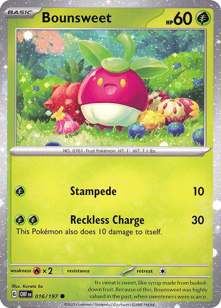 Bounsweet 016/197 — Miscellaneous Cards & Products (English Pokémon TCG card)