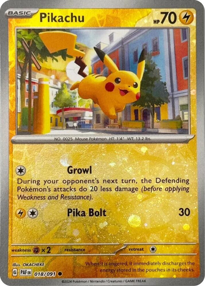 Pikachu 018/091 — Miscellaneous Cards & Products (English Pokémon TCG card)